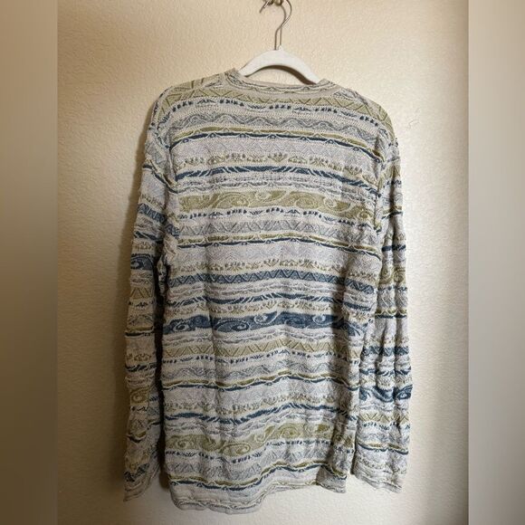 COOGI Australia 3D Knit‎ Sweater Size XL Lightweight Earthy Colors - Picture 7 of 8